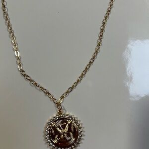 Gold butterfly necklace from park lane